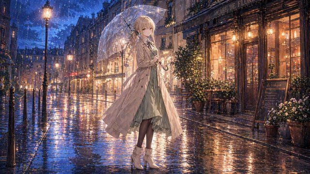雨夜街角